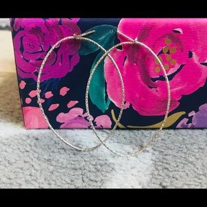 Anthropologie Amelia gold hoop earrings